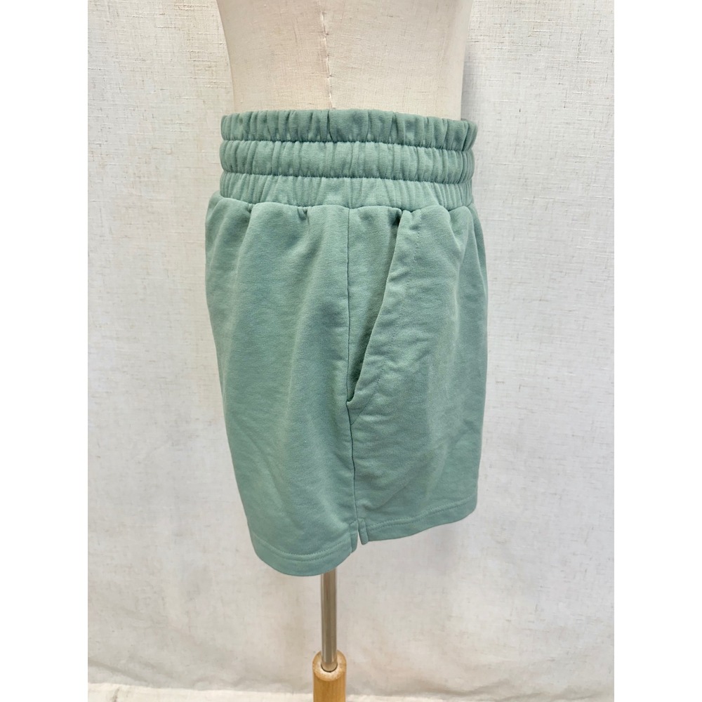 Women's Best Comfort Shorts Cotton Blend Solid Pastel Sage Green Size Medium - Picture 8 of 14